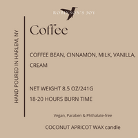 Coffee 8.5 oz Glass Candle- SIGNATURE COLLECTION