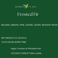 Frosted Fir 8.5 oz Glass Candle- Holiday 2025 Collection