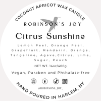 Citrus Sunshine 14oz Luxury Tin Candle- Spring 2025