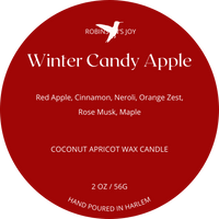 Winter Candy Apple 2 oz Candle- Winter Collection