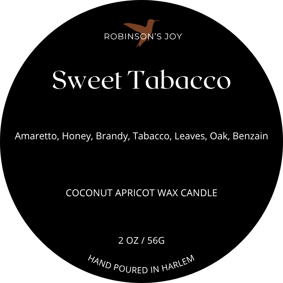 Sweet Tabacco 2oz Candle -  Black Label Men's Collection