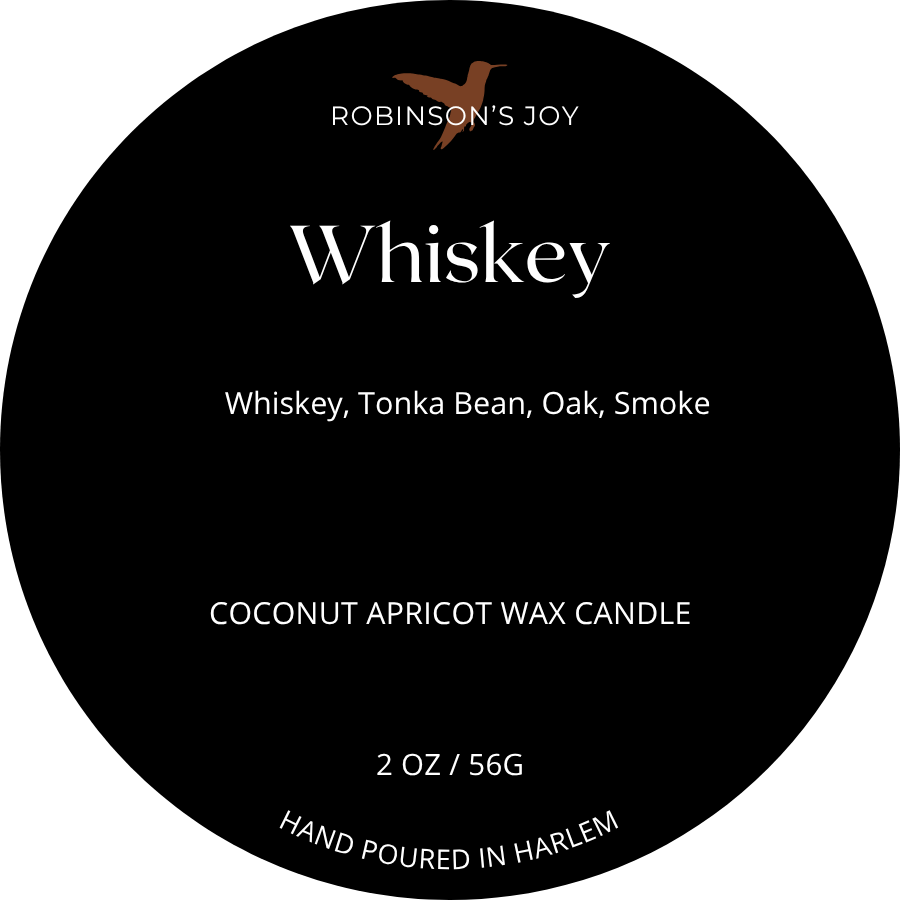 Whiskey 2oz Candle -  Black Label Men's Collection