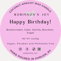 Happy Birthday 2oz Candle- Pink