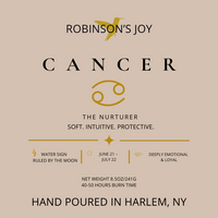 The Cancer 8.5 oz Glass Candle - Zodiac Collection