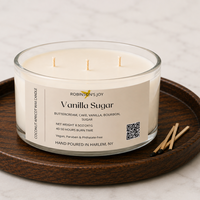 Vanilla Sugar 8.5 oz Glass Candle