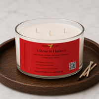 A Rose in Harlem 8.5 oz Glass Candle- Signature Collection