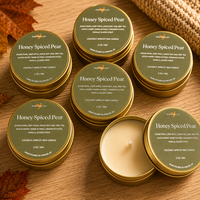 Honey Spiced Pear 2oz Travel Candle- Fall Collection