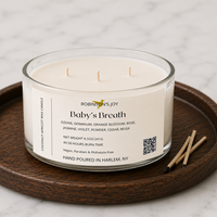 Baby's Breath 8.5 oz Glass Candle- Signature Collection