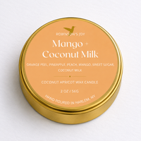 Mango + Coconut Milk 2oz Travel Candle - Limited Release