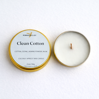 Clean Cotton- 2oz Travel Candle