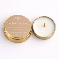 Vanilla Chai Latte 2oz Travel Candle - Cafe Collection