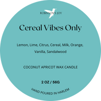 Cereal Vibes Only 2oz Travel Candle