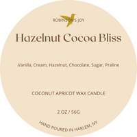 Hazelnut Cocoa Bliss 2oz Travel Candle - Cafe Collection