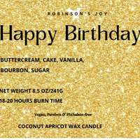 Happy Birthday 8.5 oz Glass Candle