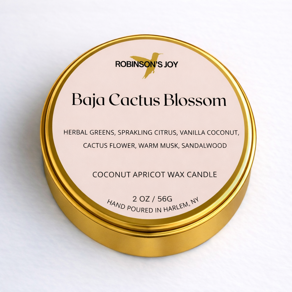 Baja Cactus Blossom 2oz Travel Candle - Spring 2026 – Robinson's Joy