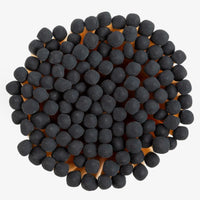 Black Matches in Cork Vial