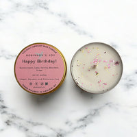 Happy Birthday 2oz Candle- Pink