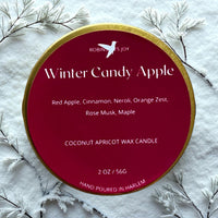 Winter Candy Apple 2 oz Candle- Winter Collection