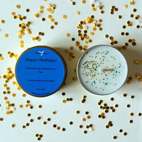 Happy Birthday 2oz Candle- Blue