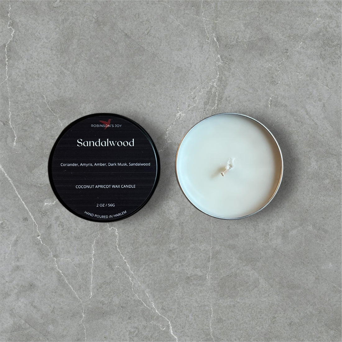 Sandalwood  2oz Candle - Black Label Men's Collection