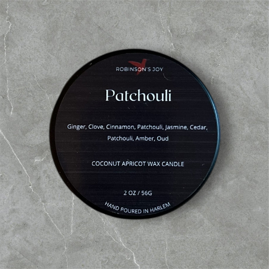 Patchouli 2oz Candle - Black Label Men's Collection