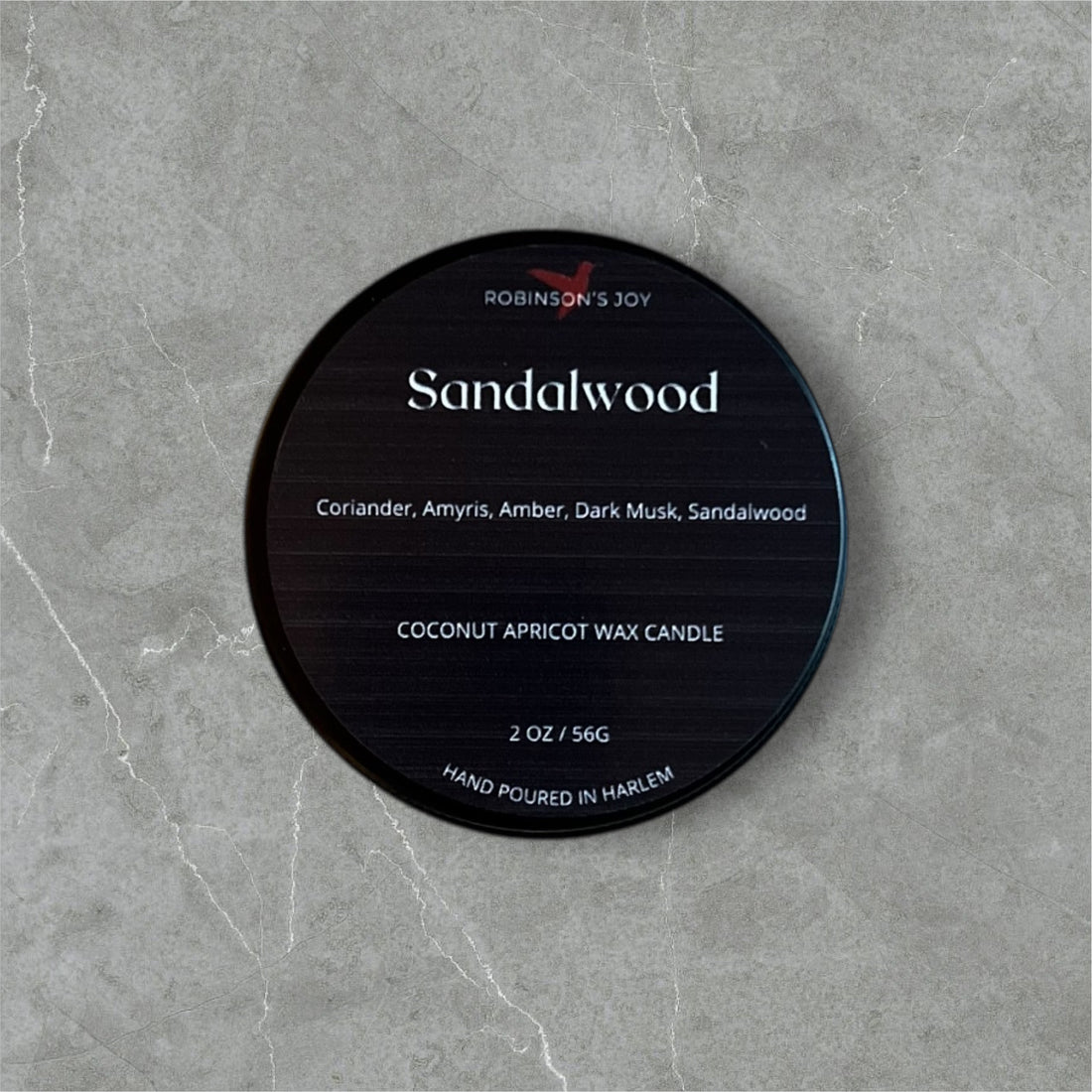 Sandalwood  2oz Candle - Black Label Men's Collection