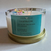 Cereal Vibes Only 8.5 oz Glass Candle- Signature Collection