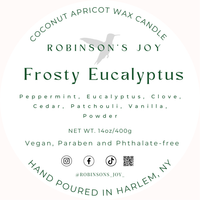 Frosty Eucalyptus  Luxury Tin Candle- Holiday Collection