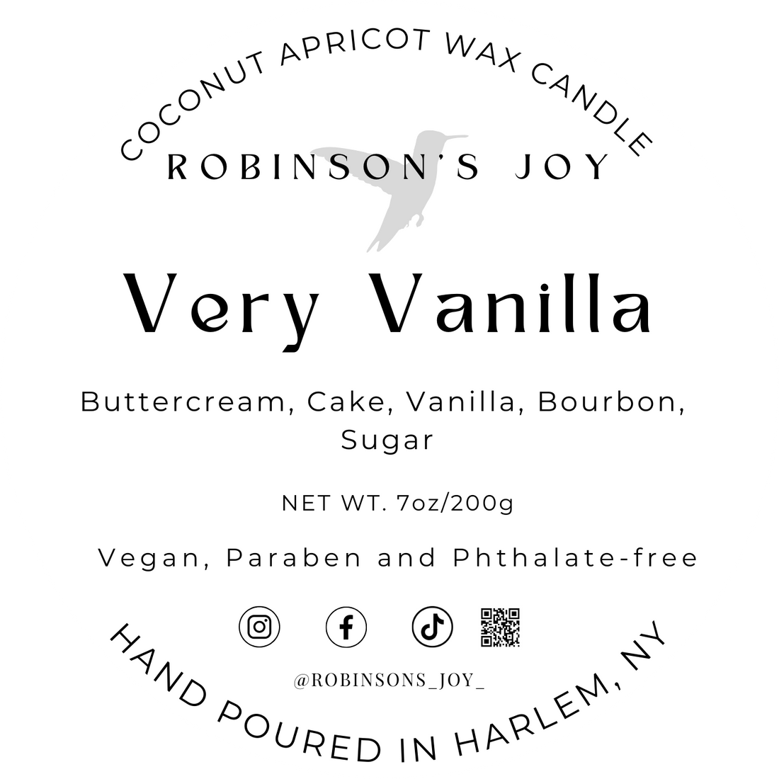 Very Vanilla Luxury Tin 7oz Candle-  SIGNATURE COLLECTION