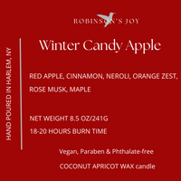 Winter Candy Apple 8.5 oz Glass Candle- Holiday 2025 Collection