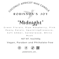 “Midnight” Luxury Tin Candle