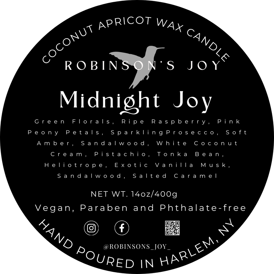 Midnight Joy Luxury Tin 14oz Candle - ROMANTIC COLLECTION