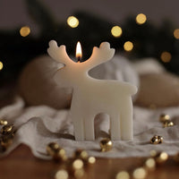 Holiday Deer Sculpture Candle