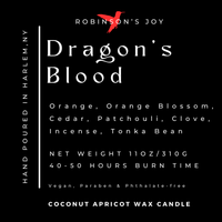 Dragon's Blood Luxury Tin Candle- Fall Collection