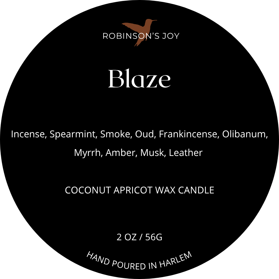 Blaze 2oz Candle - Black Label Men's Collection