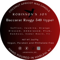 Baccarat Rouge 540 (type) Travel Candle- The Romantic Collection