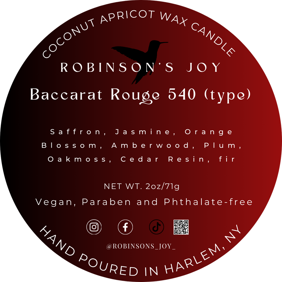 Baccarat Rouge 540 (type) Travel Candle- The Romantic Collection