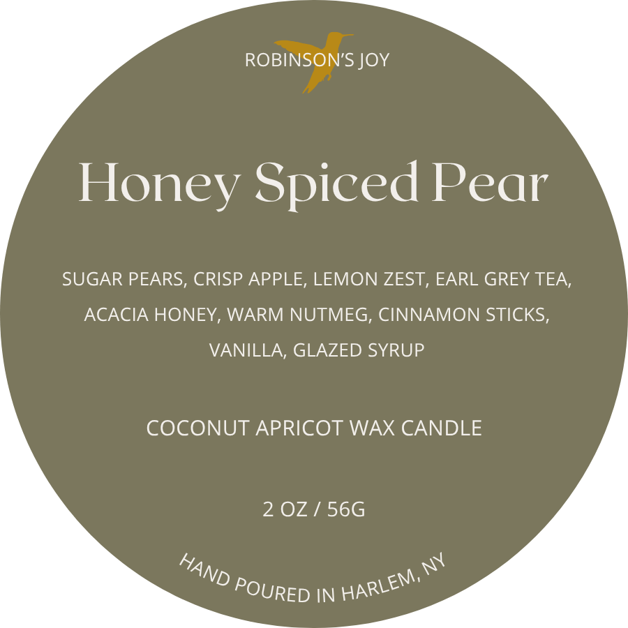 Honey Spiced Pear 2oz Travel Candle