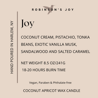 Joy 8.5 oz Glass Candle- Signature Collection