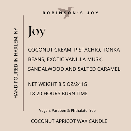 Joy 8.5 oz Glass Candle- Signature Collection