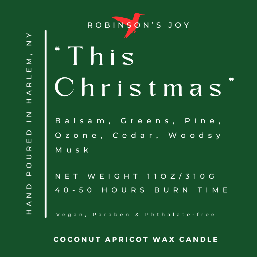 "This Christmas"  Luxury Tin Candle- Holiday Collection