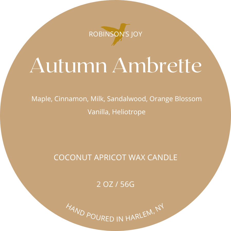 Autumn Ambrette  2oz Candle- Fall Collection