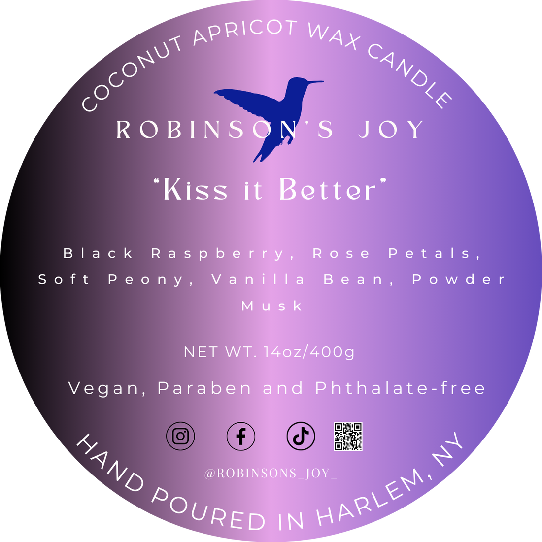 "Kiss it Better" 14oz  Candle- ROMANTIC COLLECTION