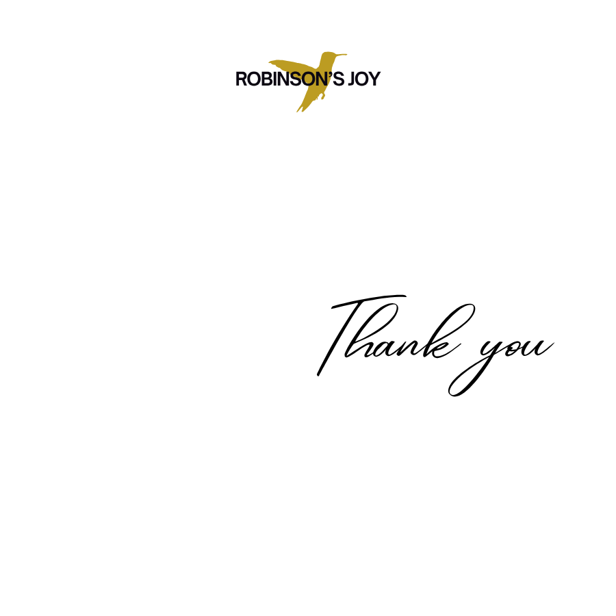 "Thank you" 2oz Candle- Joyful Moments Collection