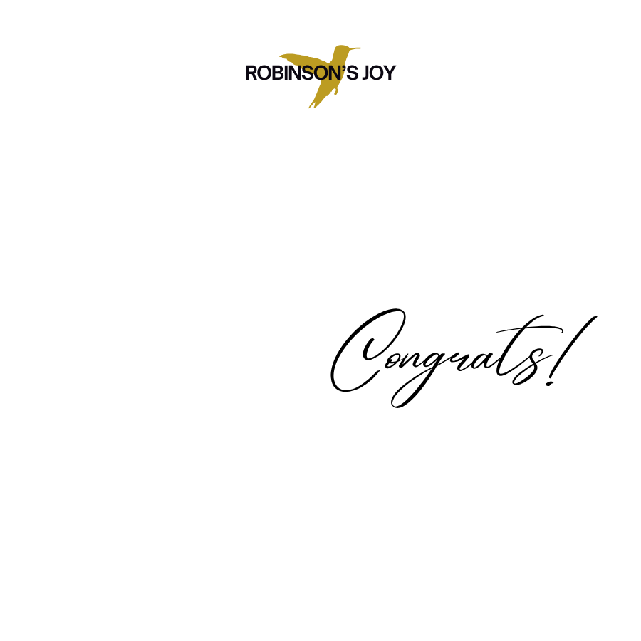 "Congrats" 2oz Candle- Joyful Moments Collection