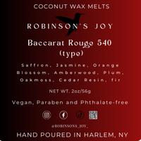 Baccarat Rouge 540 (type) Wax Melts- ROMANTIC COLLECTION