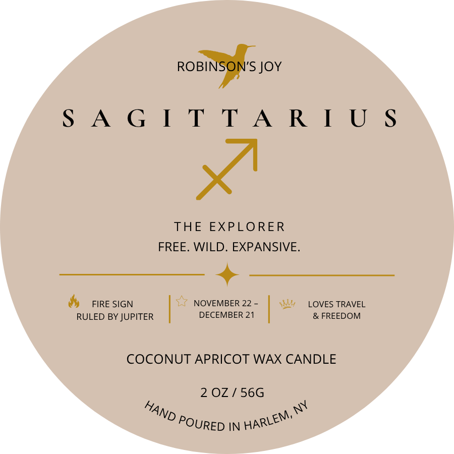 The Sagittarius Candle - Zodiac Collection