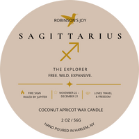 The Sagittarius Candle - Zodiac Collection