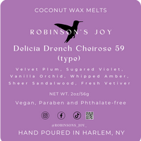 Delicia Drench Cheirosa 59 (type) Wax Melts- ROMANTIC COLLECTION