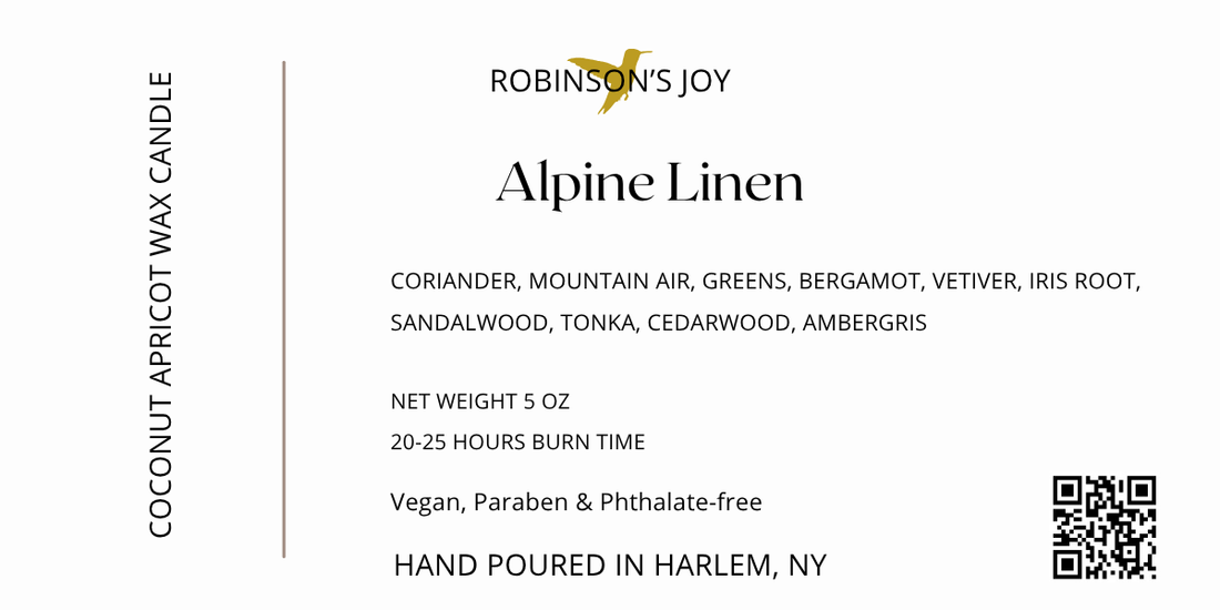 Alpine Linen 5oz Ceramic Candle- Holiday  Collection